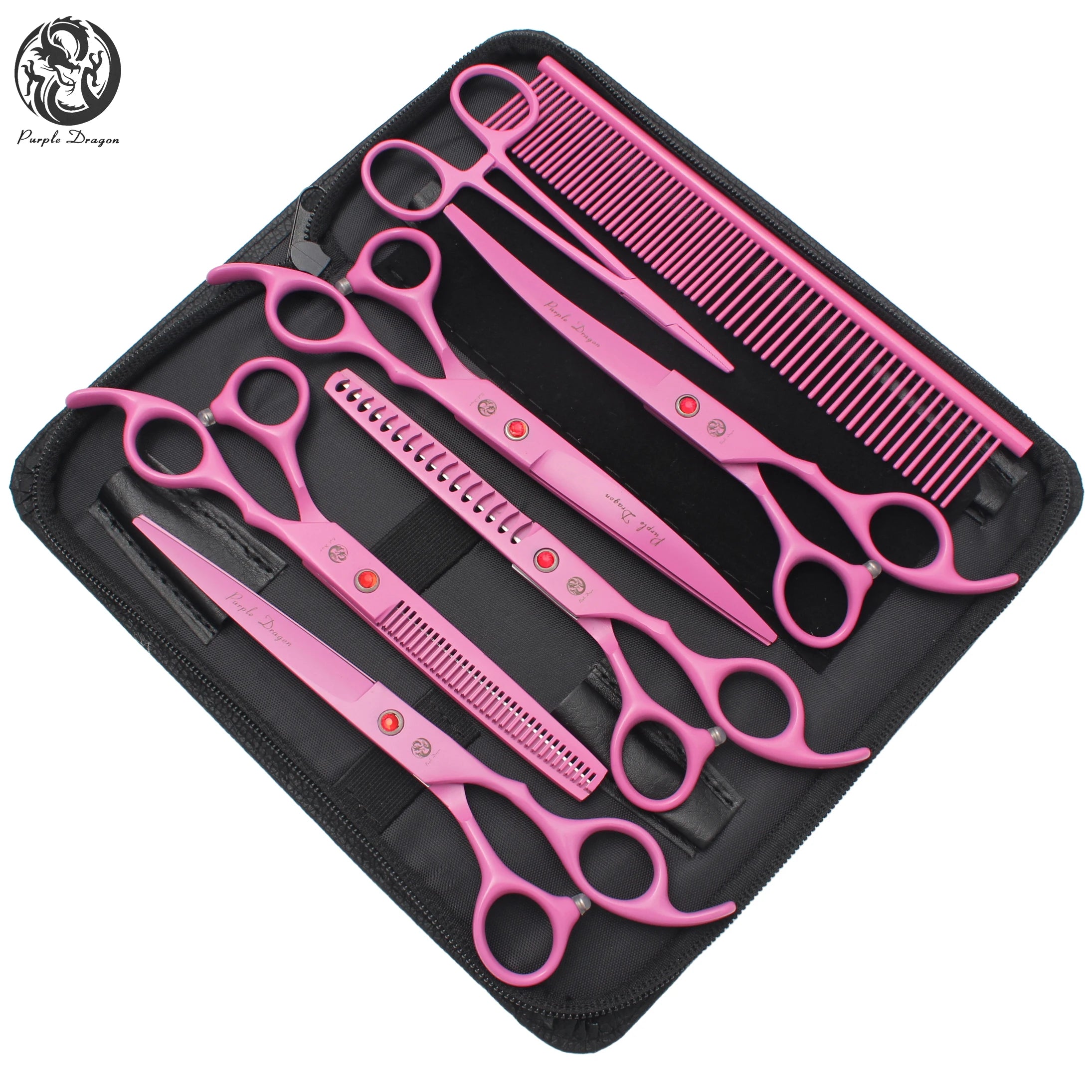 Pet Grooming Scissors Set - Professional Dog & Cat Grooming, Stainless Steel, Sharp, Multi-Piece, Ergonomic Handle, Durable Trim