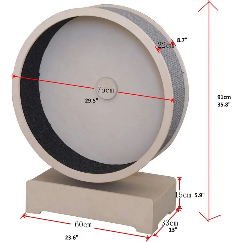 Exercise Wheel – Run Scratchers for Cats Scratcher Spin and Scratch for Fun – Perfect for Physical Activity and Reducing Boredom