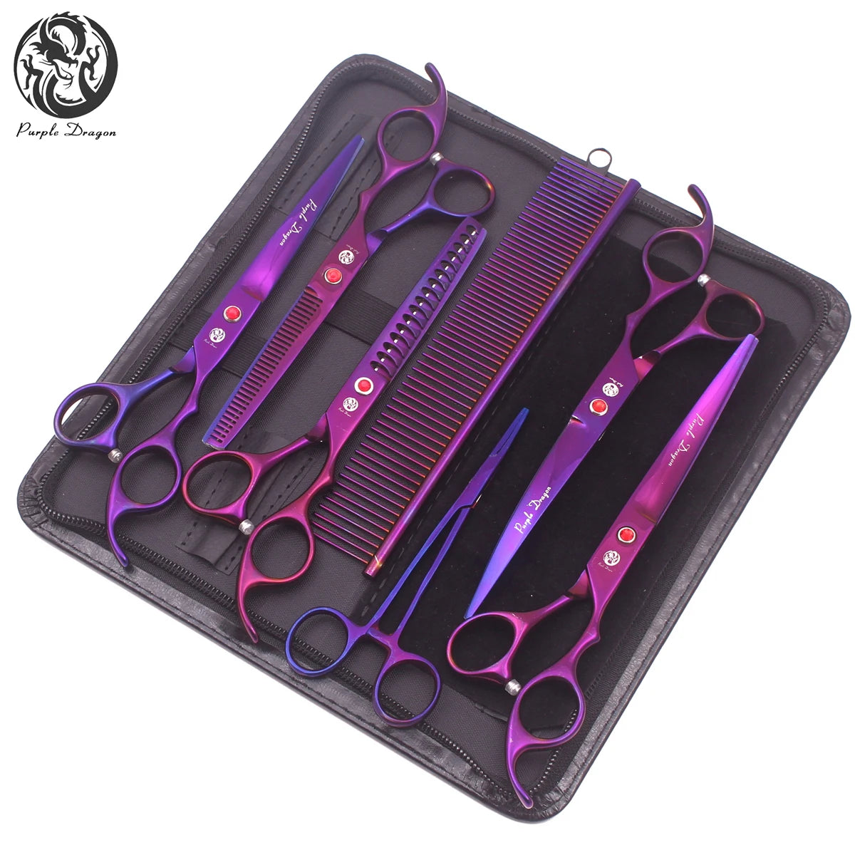 Pet Grooming Scissors Set - Professional Dog & Cat Grooming, Stainless Steel, Sharp, Multi-Piece, Ergonomic Handle, Durable Trim