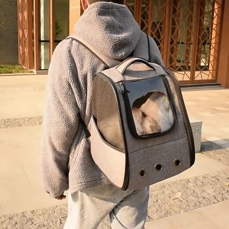 Pet backpack large capacity out of the portable shoulders cat bag pet backpack cat and dog out of the travel carrying bag