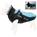 Waterproof Large Dog Clothes Winter Dog Coat With Harness Furry Collar Warm Pet Clothing Big Dog Jacket Labrador Bulldog Costume