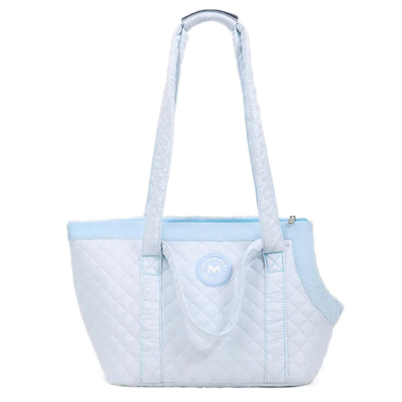 Winter Warm Pet Cat Backpack Thickened Plush Cat Backpack Shoulder Bag