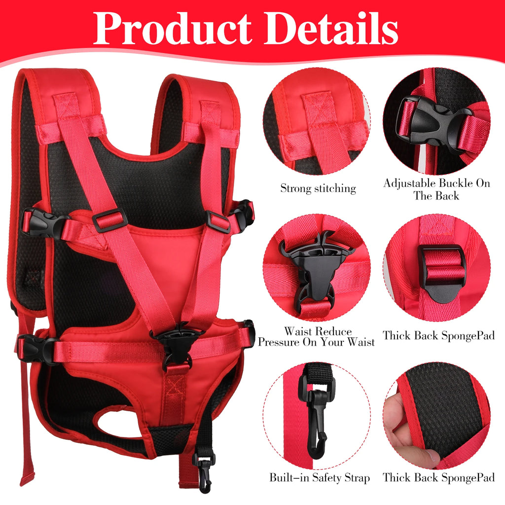 Dog Front Carrier Backpack, Adjustable Dog Chest Carrier Backpack,Dog Carriers for Small Dogs & Cats Hiking Camping Travel