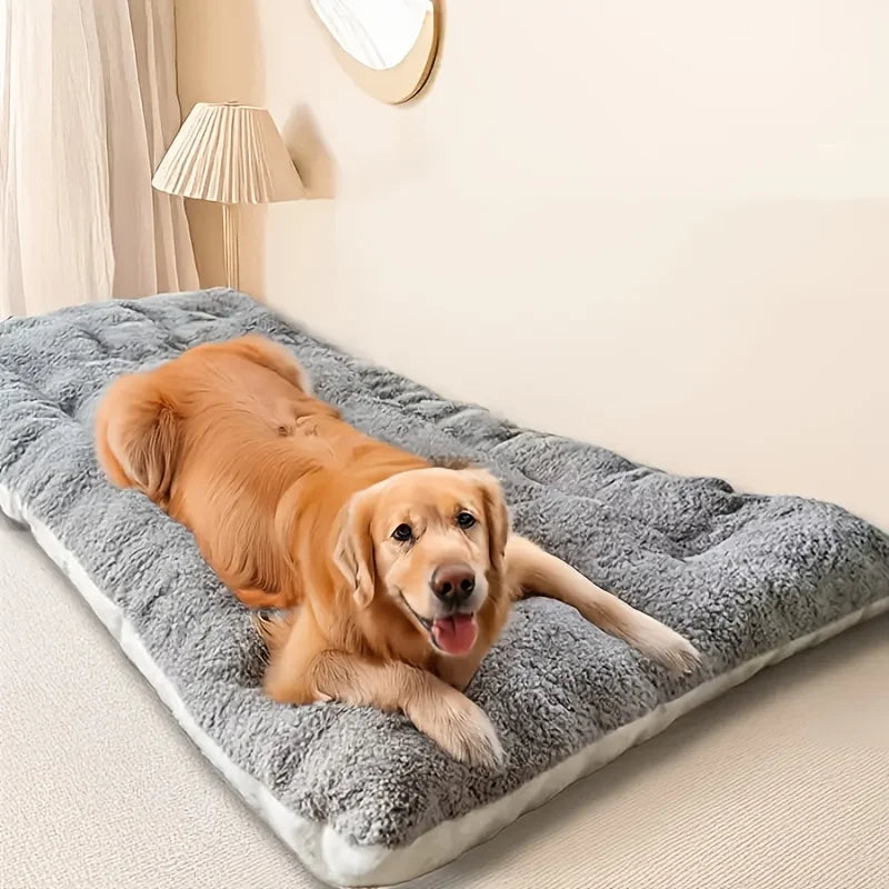 Dog Pet Beds Extra Large Plush Dog Bed Sofa Thickened Super Soft Polyester Pet Mat Dog Crate Mat Bed For Large Dog Bed