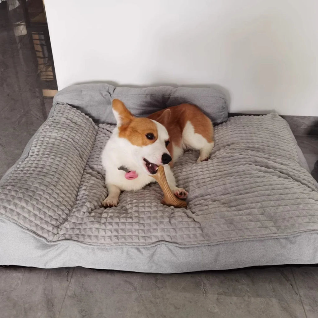 47.2x35.4inchLarge Dog Winter Warm Bed Extra Large Deep Sleep for Big Breeds, Universal for Small Medium Large Dogs Soft Pet Mat