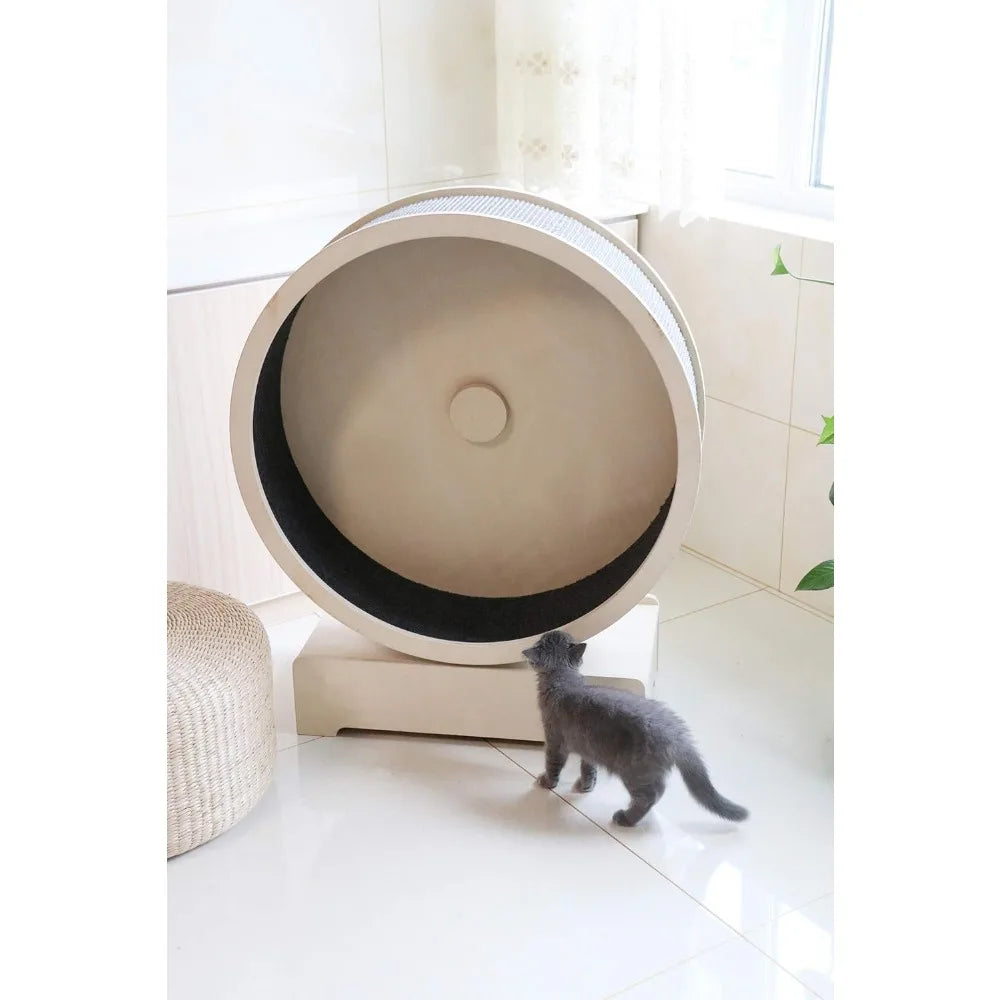 Exercise Wheel – Run Scratchers for Cats Scratcher Spin and Scratch for Fun – Perfect for Physical Activity and Reducing Boredom