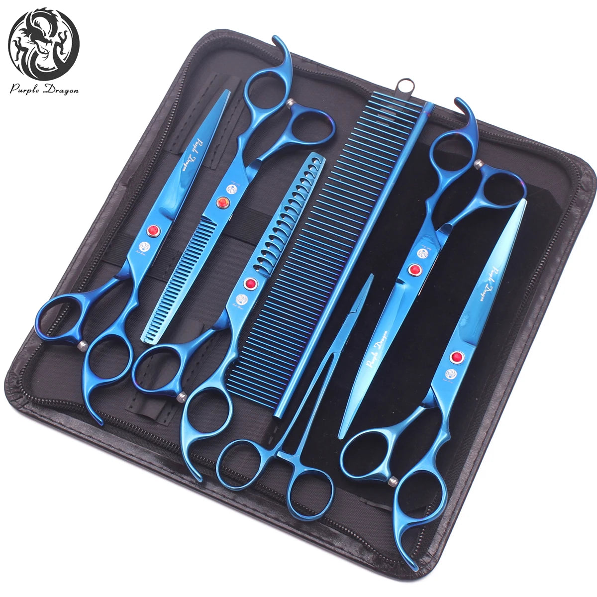 Pet Grooming Scissors Set - Professional Dog & Cat Grooming, Stainless Steel, Sharp, Multi-Piece, Ergonomic Handle, Durable Trim