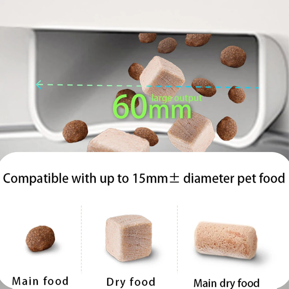 Furpipi Automatic Cat Feeder With 1080p Camera WiFi 8L Easy-clean Smartlife Tuya APP Remote Control Pet Dog Cat Kibble Dispenser