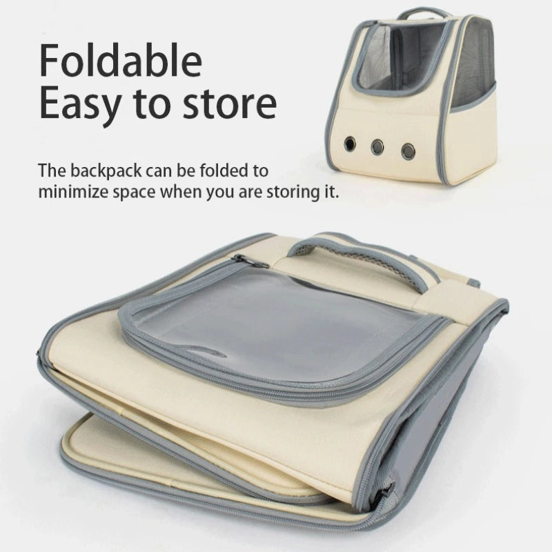 Pet backpack large capacity out of the portable shoulders cat bag pet backpack cat and dog out of the travel carrying bag