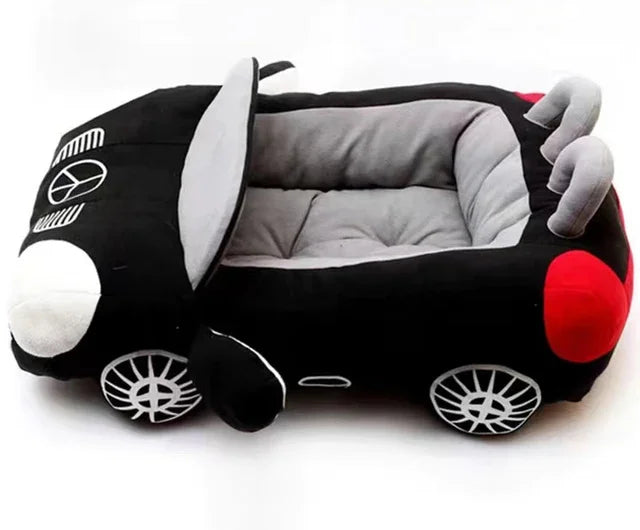 70x50cm Car Shape Luxury Dog Cat Bed Warm Pet Teddy Warm Sofa Puppy Nest Cushion Kitten Winter Fashion Padded Kennel With Mat