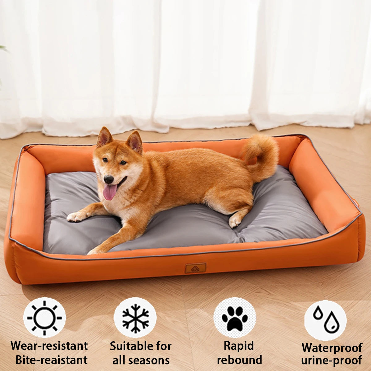 Oxford Cloth Waterproof Large Dog Bed Waterproof Dog Bed for Small/Medium/ Large Dogs Winter Cat Bed Soft Sleeping Pet Mat