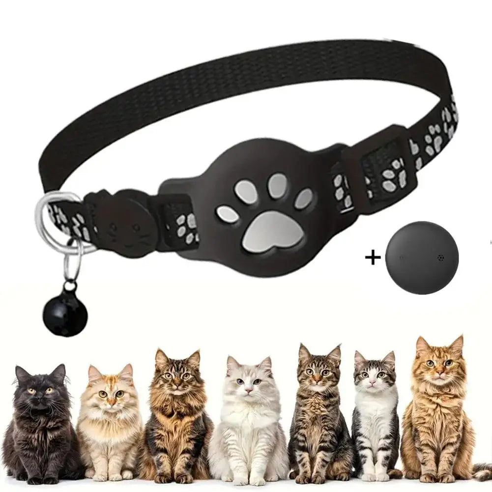 Cat Smart GPS Trackers Collar Anti-Lost Kitten Waterproof Tracker Dog Adjustable Safety Buckle Reflective GPS Collar Accessories