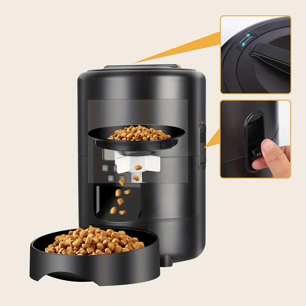 2L APP Control Automatic Pet Feeder Button Version Auto Cat Food Dispenser Smart Control Pet Feeder for Cats Dog Dry Food Bowl